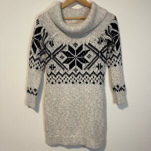 Abercrombie & Fitch Fairisle Off the Shoulder Sweater Dress‎ Size XS